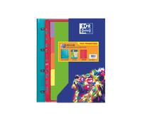 Oxford europeanbinder oxfl&g a4+pp sb+sep viv sur - carpeta de anillas europea - tamaño a4+ - fabricada en polipropileno - separadores vivos y coloridos (10 uds)