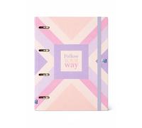 Oxford, Europeanbinder Polyfoam, Archivador de 4 anillas A4+, Cute, Incluye Recambio Cuadrícula 5X5, Pizarra Write&Erase y Pegatinas, Diseño: Way