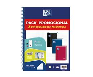 Oxford europeanbook 1 classic pack de 3 cuadernos espiral formato a4+