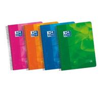 Oxford EUROPEANBOOK 4 Cuaderno Lagoon A4+ Microperforado Tapa Plástico Pack 5 Unidades Línea