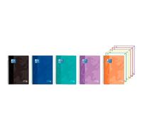 Oxford Europeanbook 5 Classic Cuaderno A4+ 5x5, 120 Hojas, Tapa Plástico, Colores Surtidos (Set de 5) (Set de 5)