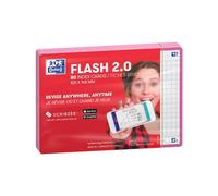 OXFORD Flash 2.0-80 fichas Bristol Flash Cards A6 (10,5 x 14,8 cm) - Cuadros pequeños