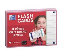 Oxford Flash 2.0 - Lote de 80 tarjetas de flash (A6, 80 unidades), color rosa A6
