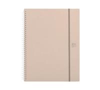 Oxford Forest, Carpeta de Fundas A4+, Polyfoam 50% Reciclado, 20 Fundas Transparentes, Color Dune