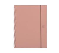 Oxford Forest, Carpeta de Fundas A4+, Polyfoam 50% Reciclado, 20 Fundas Transparentes, Color Rose