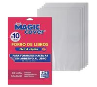 Oxford, Forro de Libros Ajustable A4, PP Transparente 75 micras, Pack 10 unidades