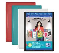 OXFORD - Funda para documentos (60 vistas, 120 bolsillos, polipro opaco, colores surtidos