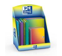 Oxford gradient expositor con 14 productos - 5 cuadernos de espiral a4