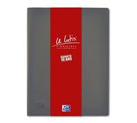OXFORD Le Lutin L'Original A4 - Funda para documentos, 60 vistas, 30 bolsillos, cubierta de PVC, color gris
