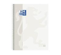 OXFORD| Libreta Cuadriculado de Oxford, Cuadernos A4, con Hojas Cuadrícula 5x5, Tapa Extradura, Papel de 90g de Gramaje, 80 Hojas Microperforadas, Libretas con Puntos de Corte en Folio, Colores Intens