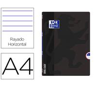 Oxford Libreta Escolar Openflex Tapa Flexible Optik Paper 48 Hojas Din A4 Rayado Horizontal Negro