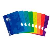 Oxford Libreta Grapada Openflex A4 80H Liso Tapa Plástico Colores Surtidos Set 10 (Set de 10)