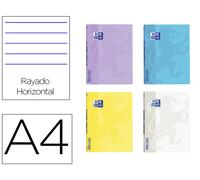 Oxford Libreta Grapada OpenFlex Tapa Plástico DIN A4+ 48 Hojas Horizontal Colores Pastel Surtidos