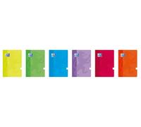 Oxford - Libretas A4 grapadas - Cuadrícula 5x5 margen - 48 hojas - Pack 10 colores surtidos