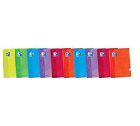 Oxford, Libretas Grapadas A5+, Tapa Blanda, 48 Hojas Blancas Lisas. Pack 10 Cuadernos, Colores Surtidos
