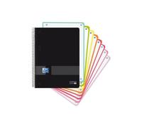 Oxford live & go a5+ europeanbook - tapa de plastico - 160 hojas - colores surtidos (4 uds)