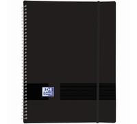 Oxford Carpeta de fundas de plástico Live & Go A4 30 fundas transparentes Negro