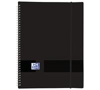 Oxford Carpeta de fundas de plástico Live & Go A4 30 fundas transparentes Negro