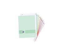 Oxford Live & Go, Cuaderno A4+ Cuadriculado 5x5, Tapa Plástico, 160 Hojas, 8 Bandas de Color, Libreta Microperforada, Color Ice Mint Pastel