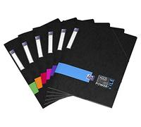 OXFORD Lot de 5 Chemises 3 Rabats Extra Large + Elastique POWER FILE ETUDIANT Coloris Aléatoire