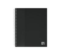 OXFORD - Lote de 15 protectores de documentos en espiral School Life A5 (80 vistas y 40 fundas), color negro