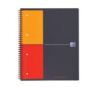 Oxford - Lote de 20 cuadernos International Activebook A4 + cuadrados pequeños 5 mm 160 páginas, encuadernación completa, cubierta de polipropileno, color gris