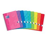 Oxford Lote de 60 cuadernos Color Life 17 x 22 cm grandes azulejos Seyès 100 páginas Encuadernación integral portada tarjeta, colores surtidos