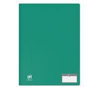 OXFORD Memphis A4 - Lote de 10 protectores de documentos (80 vistas, 40 unidades), color verde