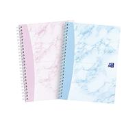 Oxford My Notes - Cuaderno A5, tapa dura, encuadernado, 140 páginas, mármol (paquete de 2)