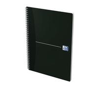 Oxford Office 100100759 - Libreta con gusanillo (180 páginas, 90 g, 210 x 297 mm, cuadrícula de 5 x 5 mm), color negro