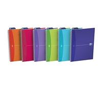 Oxford Oficina Mis colores 100101948 Lote 5 espiralado Notebook A4 polipropileno cubre 100 páginas