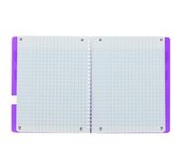 Oxford OpenFlex - Juego de 10 cuadernos de espiral (cuadros grandes, páginas, 17 x 22 cm), varios colores