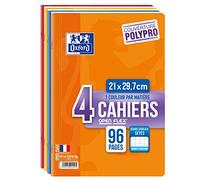 Oxford OpenFlex - Juego de 4 cuadernos, color Colores surtidos 21 x 29,7 cm