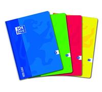Oxford OpenFlex - Juego de 5 cuadernos de espiral, cuadros grandes, 100 páginas, tamaño A4, varios colores