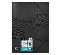 OXFORD Osmose A3 - Lote de 10 protectores de documentos (20 vistas, 10 bolsillos, tapa de poliuretano, color negro