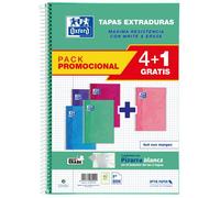 OXFORD PACK 4+1 BLOC OXFORD Fº 80H 4X4 T/E WRITE&ERASE TENDENCIAS SCHOOL