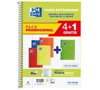 OXFORD PACK 4+1 BLOC OXFORD FOLIO 80H 4X4 T/E WRITE&ERASE VIVOS SCHOOL