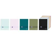 OXFORD Pack de 5 Cuadernos Espiral Ebook10 XL Live & Go A4+ Cuadrícula 5x5 Colores Surtidos