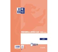 OXFORD PAPEL SCHOOL A4 100h 90gr LISO NARANJA (Set de 24)