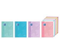 OXFORD Paquete de 5 cuadernos espiral Ebook10 Touch A4+ cuadrícula 5x5 colores pastel