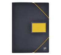 OXFORD Protège-Documents Students A4 120 vues / 60 Pochettes Couverture Polypro Bicolore Noir/Jaune