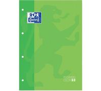 OXFORD RECAMBIO A4 4 TALADROS 80H CUADRO 5MM OXFORD VERDE MANZANA SCHOOL