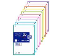 OXFORD Recambio multicolor 10 xl a4 200h 90g. 4 taladros cuadrícula 5x5 con 10 colores de greca