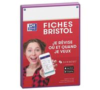 Oxford Revision 2.0 - Fichas A5 (14,8 x 21 cm), fondo blanco, marco morado (50 unidades)