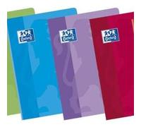 Oxford school classic a4 libreta grapada milimetrado 3x3x16 - tapa blanda - 48 hojas - colores surtidos (10 uds)