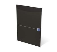 Oxford Smart Black 100050241 - Cuaderno de notas (10 unidades, cuadriculado de 5 mm, 50 hojas, A4, 90 g/m²), color negro