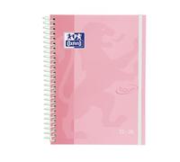 Oxford Touch, Agenda 2025 2026, Semana Vista, Tapa Extradura, A5 (15x21 cm), Español, Color Rosa Pastel