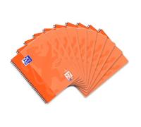Oxford Touch Collegeblock A4 - Lote de 10 blocs de notas (80 hojas, tamaño A4, con doble borde)