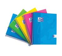 Oxford Touch - Cuaderno de espiral (5 unidades, 160 páginas, tapa dura), colores