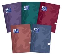 Oxford Touch Trend - Cuaderno escolar (A5, 60 hojas, rayado, 5 unidades), varios colores